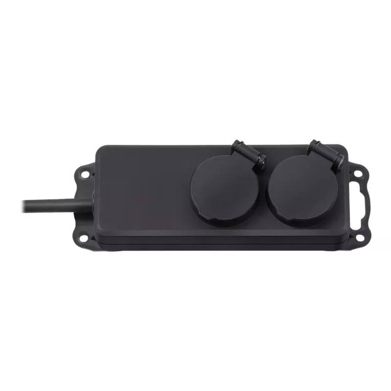 Brennenstuhl Extension socket IP44 2-way black 2,0mH07RN-F 3G1,5 - Extension Cord - AC 230 V - output connectors: 2 - 2 m (1159930)