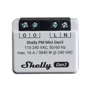 Smart switch Shelly PM Mini Gen3 1P Wireless 110-240V