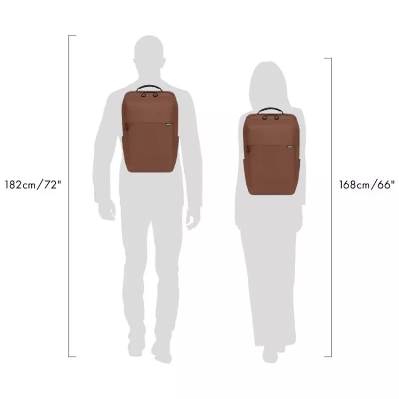 Backpack COMMUTER for a 13-16 inch notebook, brown