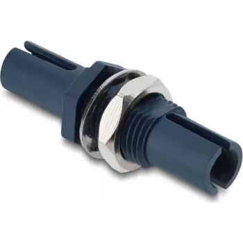 DELOCK Fiber Optic Adapter HFBR 4515Z Simplex Plastic Coupler Blue (Bu > Bu)