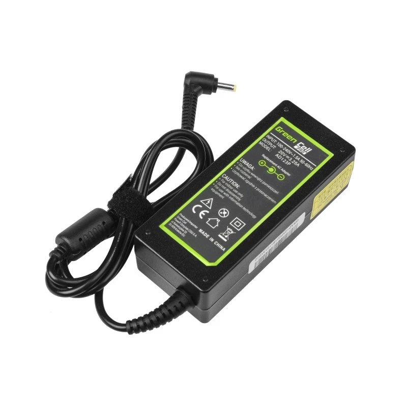 Power adapter Green Cell AD123P 65 W 20 V 3.25 A for Lenovo, indoor, black, 2 m cable