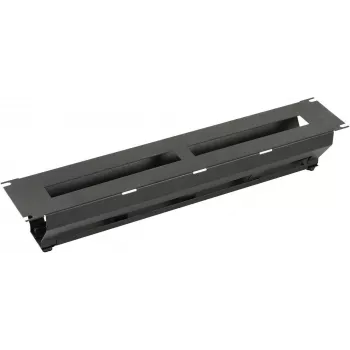 Cable management panel LOGON RAO425BL 2U Black 19 inch