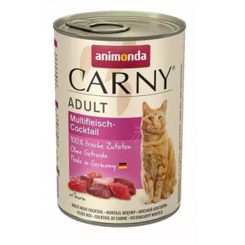 Wet cat food animonda Carny 400 g can — beef, adult cats, sugar‑free, gluten‑free, soy‑free