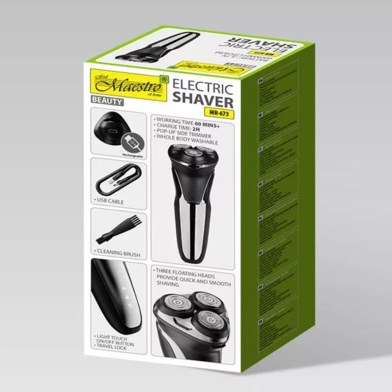 MAESTRO MR-673 USB electric shaver