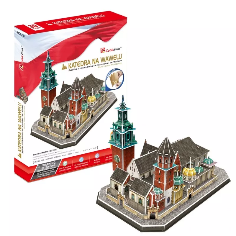 3D Puzzle cubicfun Wawel Cathedral — 101 pieces, model kit
