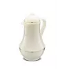 Thermos jug ROTPUNKT Series 230 1 L, white (ivory) - vacuum insulated beverage container