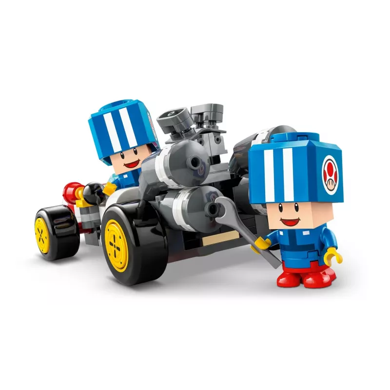 Construction toy LEGO set 72035 Super Mario Mario Kart Toad's Workshop, interactive levels and figures