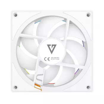 Case fan MODECOM VOLCANO LOOP 120 ARGB Reverse Fan White 120 mm, PWM, 400–1400 RPM