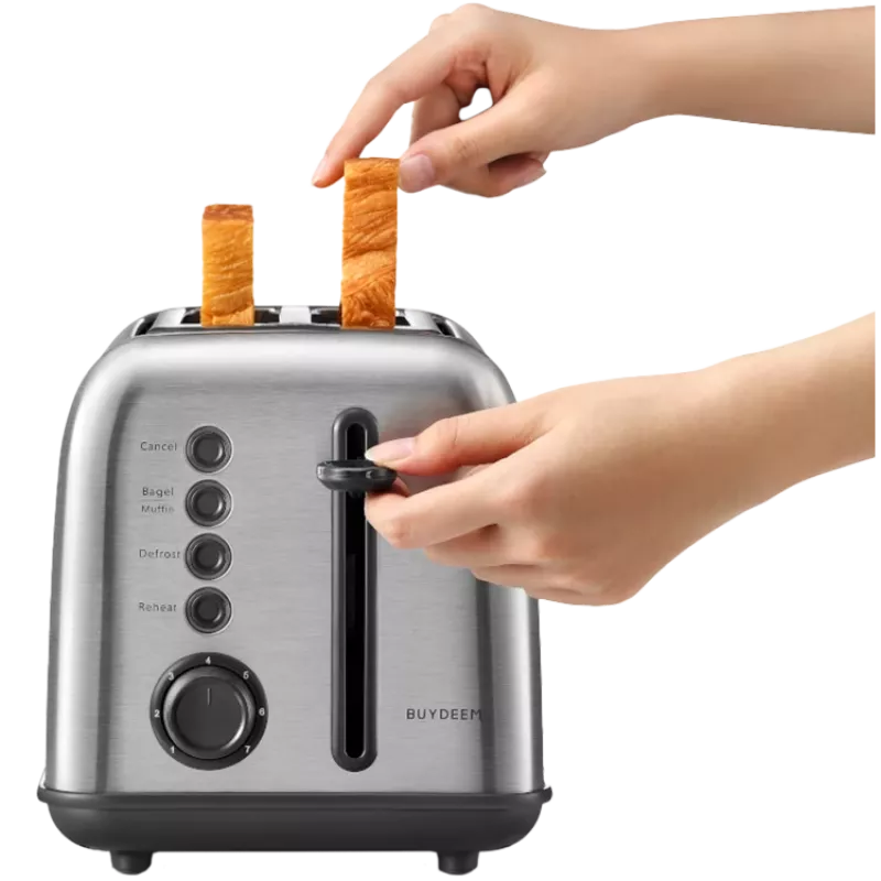 BUYDEEM 2 Slice Toaster, model DT620E, color Stainless Steel, EU