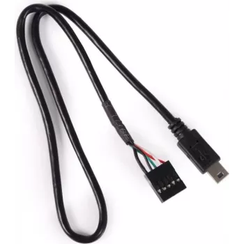 Alphacool 18171 Mini-USB to Mainboard 5-Pin Cable 0,4 m Black