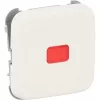 busch jaeger BJ Reflex SI rocker switch cover red dome alpinweiß model 2509-214