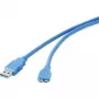 USB cable Renkforce 1421511 — USB Type A (male) to Micro-USB Type B (3.0), 30 cm