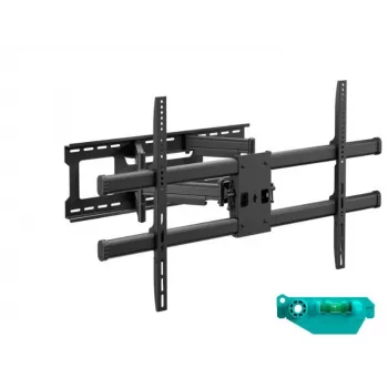 Wall mount ONKRON M10-B for 42–120 inch TVs, black — tilt -13° to 9°, 90–600 mm extension, up to 100 kg, VESA 200×100–1000×600