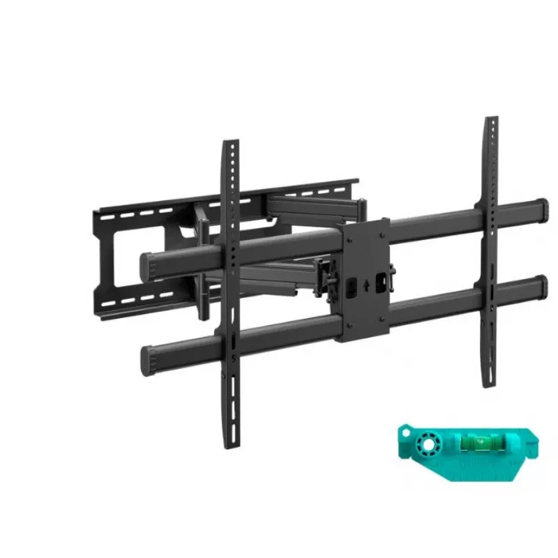 Wall mount ONKRON M10-B for 42–120 inch TVs, black — tilt -13° to 9°, 90–600 mm extension, up to 100 kg, VESA 200×100–1000×600