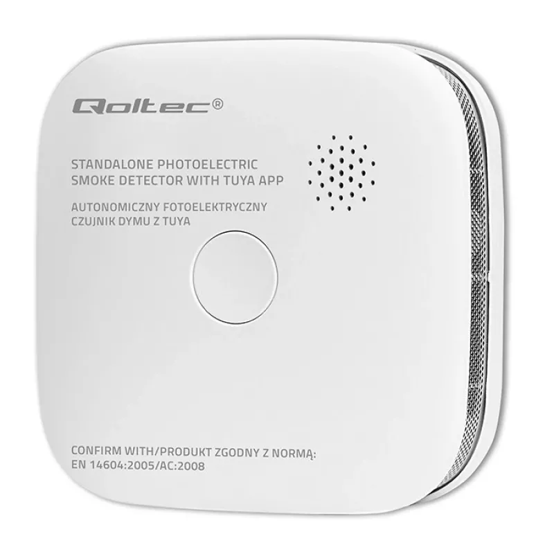 Smoke detector with battery Tuya WiFi LED