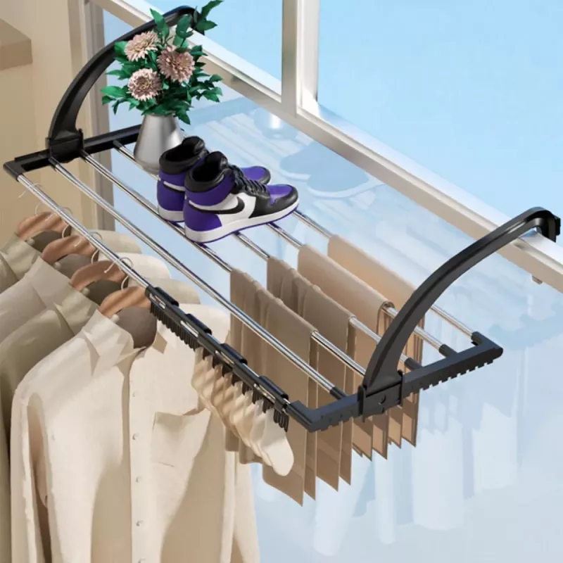 Attachable rack Jata HTEN2402 polypropylene and stainless steel foldable 58×32×4.7 cm