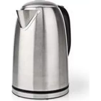 Nedis KAWK350EAL - 1,7 l - 2200 W - Black - Silver - Stainless Steel - Water Level Indicator - Filterung (KAWK350EAL)