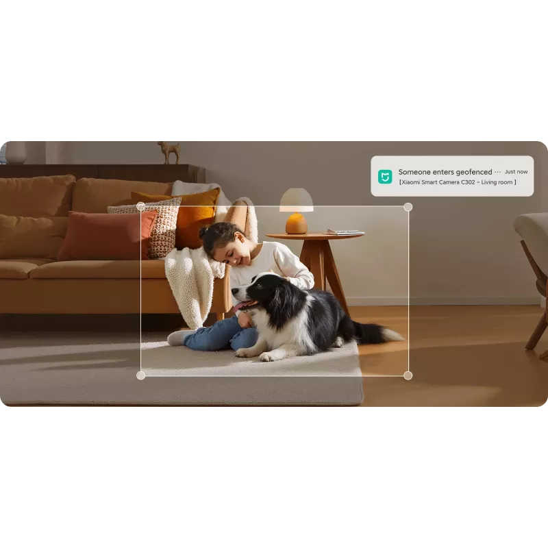 Dome Smart Camera Xiaomi C302 — 3 MP, H.265, microSD support (8–256 GB)