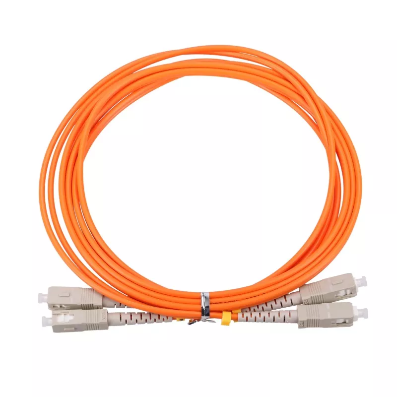Fibre optic cable Extralink EX.3692 — FTTH OM2 SC‑SC, 1 m, full duplex, red