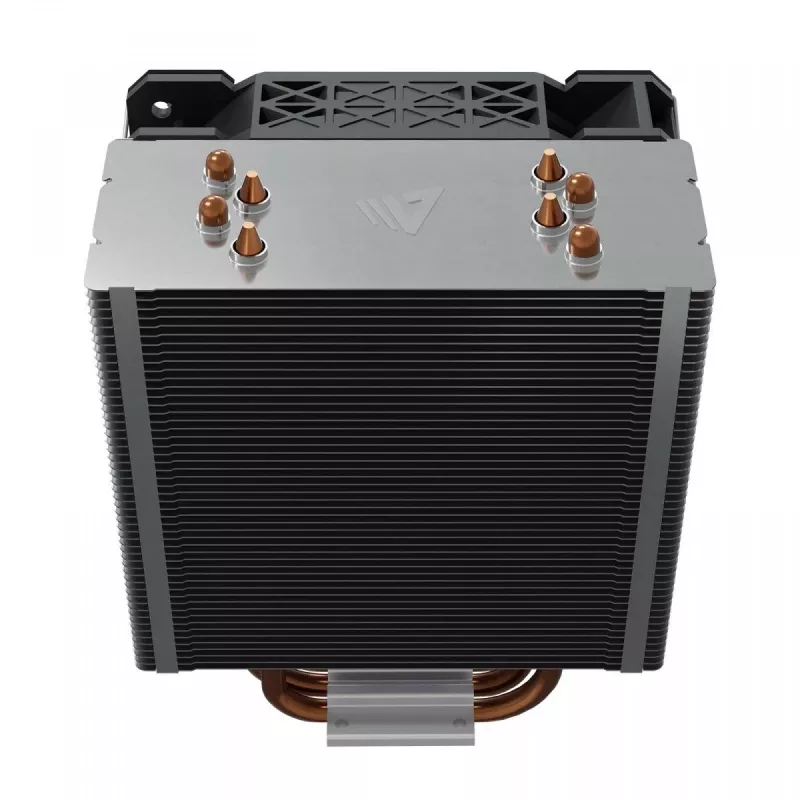 CPU air cooler SAVIO SAVGCOVORTEXX2ARGB with 4 heat pipes, 120mm ARGB fan, black