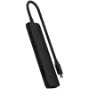 Satechi 7-w-1 USB-C Slim Multiport Adapter Ethernet (USB-C PD, 2x USB-A, HDMI 4K, Ethernet, czytnik kart micro/SD) (Black)