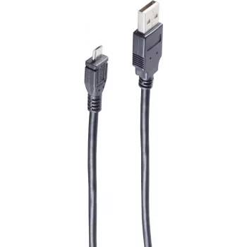 USB Cable ShiverPeaks BASIC-S USB 2.0 Micro USB-A to USB-B 1.8 m