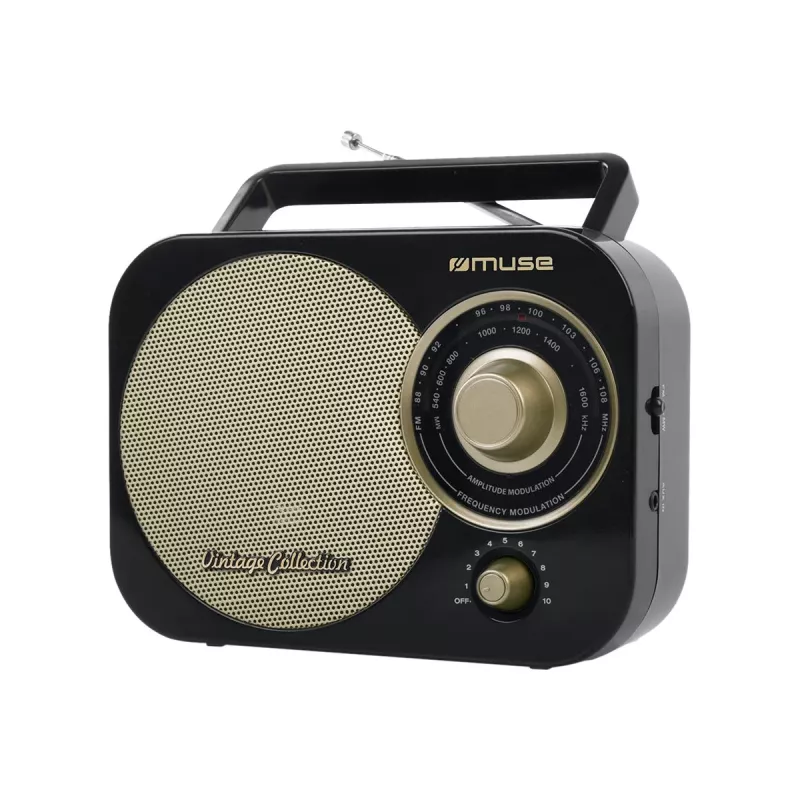Muse | M-055RB | AUX in | Black/Gold | Portable radio