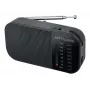 Portable radio Muse M-025 R — MW/FM, black, battery-powered, compact (32×130×70 mm)