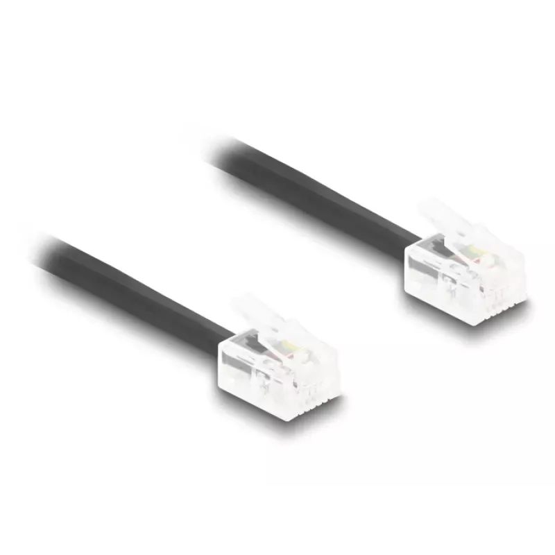 Telephone cable DeLOCK 90202 2 m Black