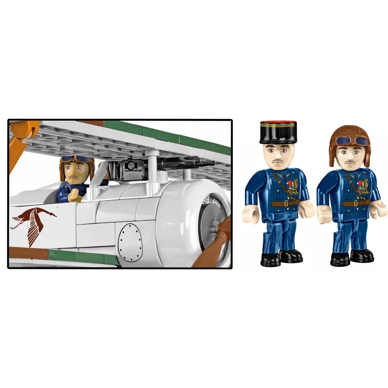 Construction Set Cobi Blocks Nieuport 17 C.1 277 pcs — Model Aircraft Kit, Collectible Brick Set