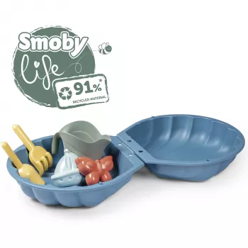 Life Double Sandpit Shell, Garden Play Equipment