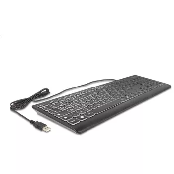 DeLOCK 12170 Keyboard Universal USB QWERTZ German Black Mechanical RGB