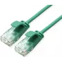 ROLINE GREEN UTP Patch Cable Cat.6A (Class EA), LSOH, slim, Green, 0,15 m (21.44.3930)