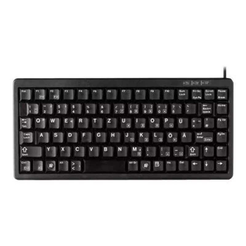 CHERRY Compact , Combo (USB + PS/2), DE keyboard Office USB + PS/2 QWERTY Black