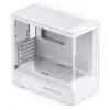Jonsbo D200 white mATX mid-tower case with tempered glass and Mini Temp display