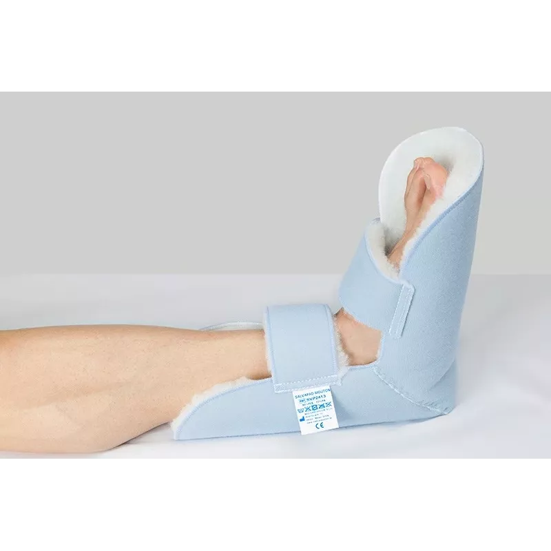 Heel protector TIMAGO SVP 2413, velour, one size, velcro closure, white, pack of 2