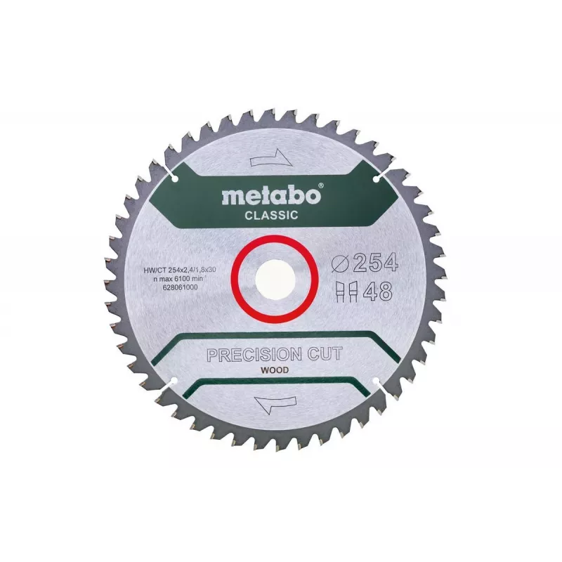 Circular Saw Blade Metabo 628061000 25.4 cm