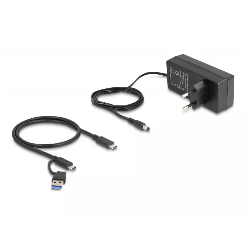 USB Hub Delock 64248 5 Gbps 2 x Type-A 2 x Type-C 1 Fast Charge Port