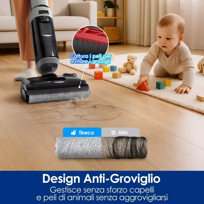 Cordless Floor Cleaner Tineco Floor One i5 Stretch Plus – lightweight, wet & dry upright floor washer