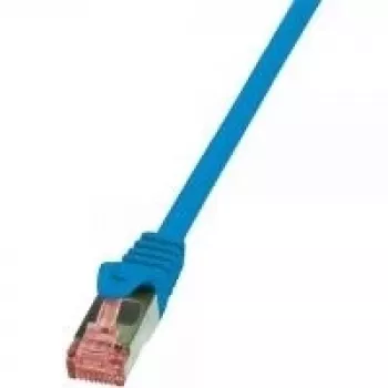 LogiLink PrimeLine - Patch-Cable - RJ-45 (M) to RJ-45 (M) - 0.5 m - SFTP, PiMF - CAT 6 - Halogen-Free, Moulded, Snagless - Blue