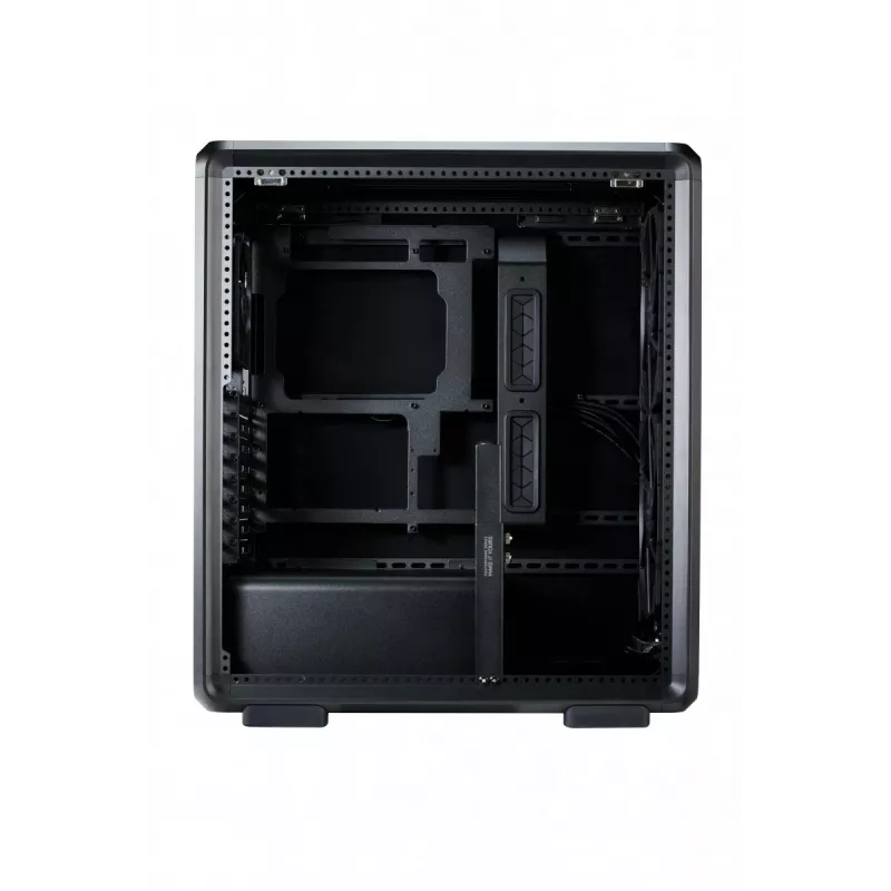 PC Midi Tower Cooler Master MasterFrame 500 Mesh — Black with Transparent Side, supports ATX/EATX, 2x200mm front, 1x120mm rear