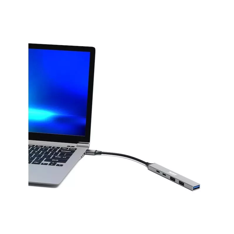 USB Hub Port Designs 900163 Type-C 5000 Mbit/s Silver