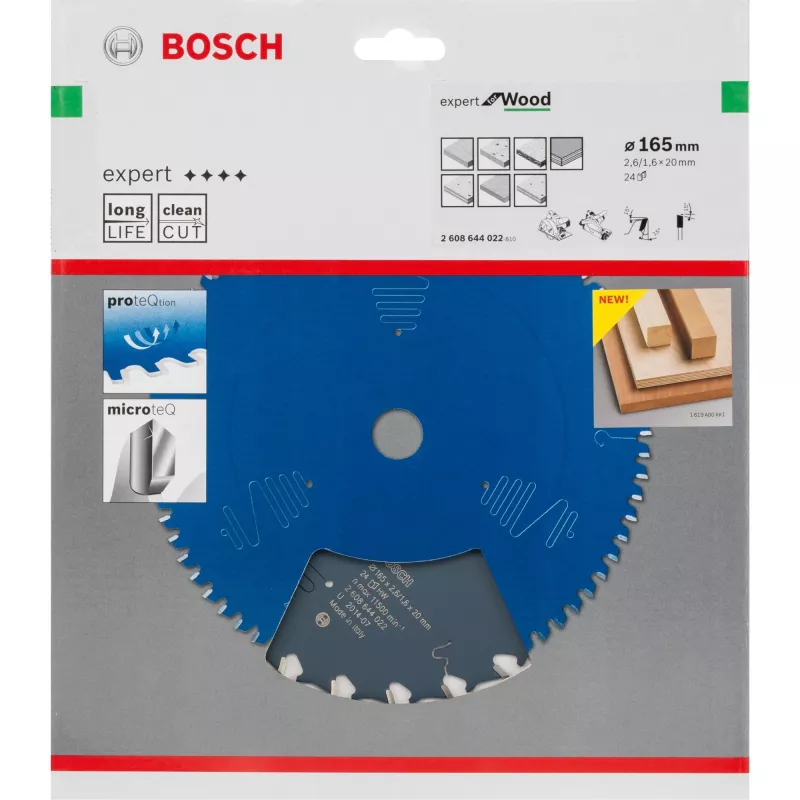 Circular saw blade Bosch 2608644022 16.5 cm 1 pc