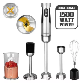 Immersion blender Gastroback Powermix Stabmixer Professional 1500 W Stainless steel