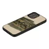 Phone case Man and Wood for iPhone 12 Pro Max — white bull design