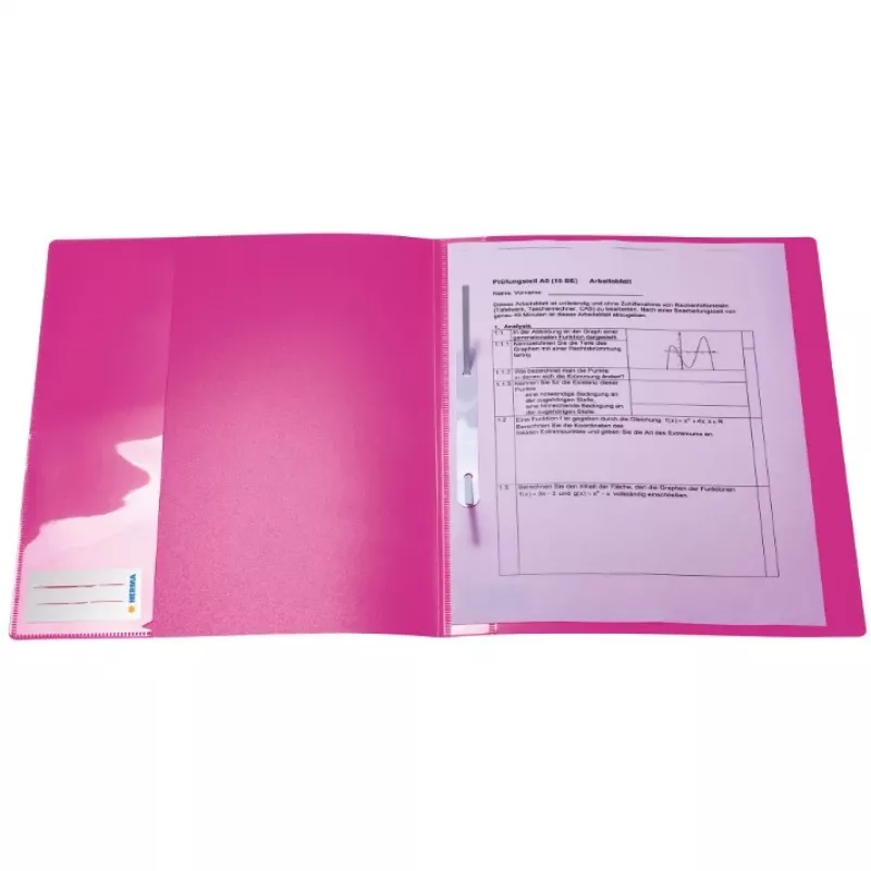 Conventional file folder Herma 19638 Polypropylene PP Pink A4