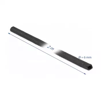 Heat shrink tube DeLOCK 20791 2 m x 6 mm black