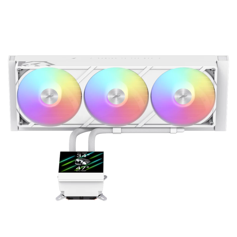 Gamemax CPU Liquid Cooler | GLACIER 360 LCD WH | Intel, AMD