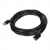 USB extension cable Unitek Y‑C418GBK 5 m USB A to USB A USB 2.0, black