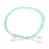 Patchcord LC/UPC-LC/UPC duplex 5 m — Extralink OM3 multimode, 3 mm FTTH, aqua